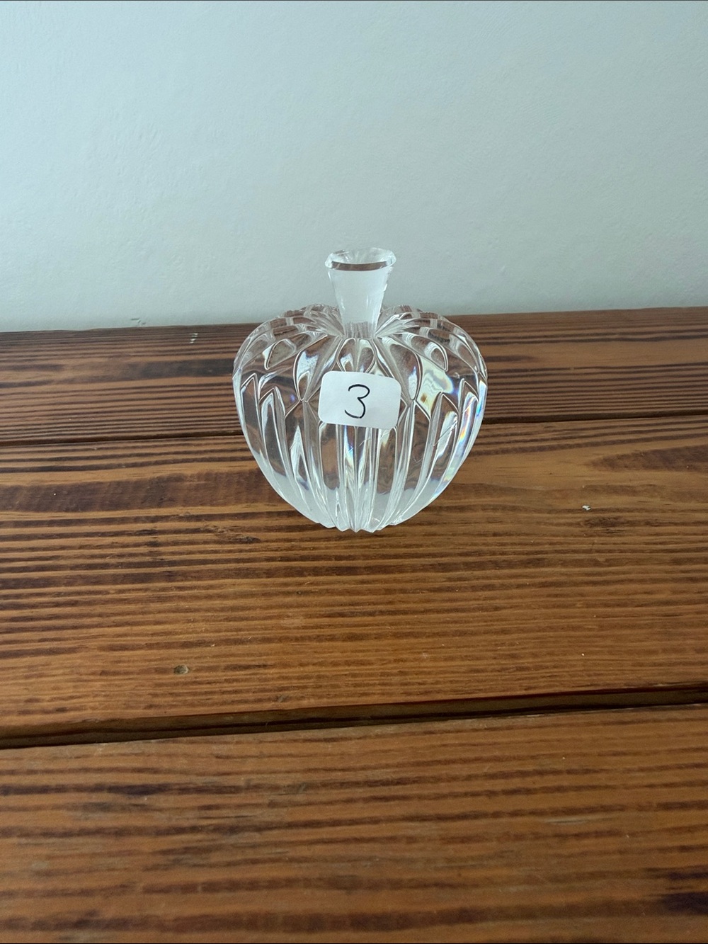 Waterford crystal apple paperweight